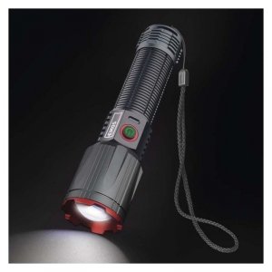Latarka metalowa LED 3000 lm, 5000 mAh, ładowalna 