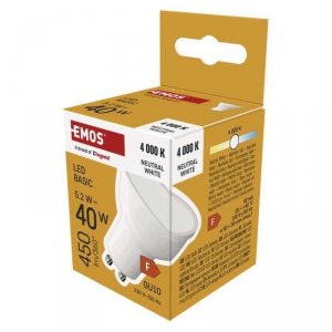 Żarówka LED Basic MR16 / GU10 / 5,2 W (40 W) / 450 lm / 450 lm / neutralna biel