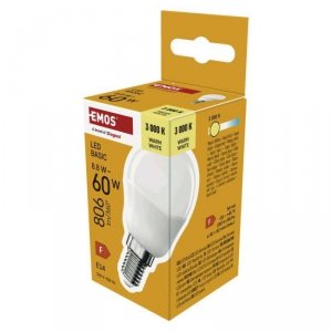 Żarówka LED Basic MINI GLOBE E14 / 8,8 W (60 W) / 806 lm / Ciepła biel