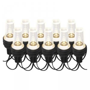 Łańcuch Party 10x 1 LED, przeźroczyste, 4,5 m, zimna biel, IP44