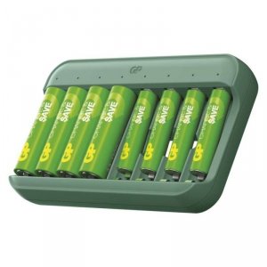 GP Ładowarka Charge & save E822 + 4×AA 1300 mAh + 4×AAA 650 mAh