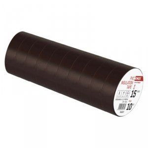 Taśma izolacyjna PVC 15mm / 10m brązowa