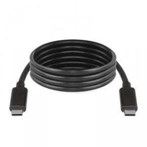 Kabel USB 2.0, wtyk C - C, szybkie ładowanie, transmisja danych, 1 m, czarny