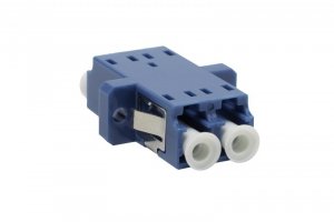Adapter LC SM duplex niebieski