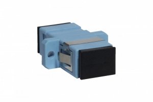 Adapter SC MM OM3 simplex turkusowy