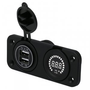 Ładowarka USB Solvian Dual Port 3.1A LED