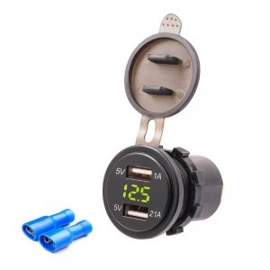 Ładowarka USB Solvian Dual Port LED