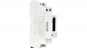 Jednofazowy licznik energii LCD, bezpośredni, 1-modułowy, 230VAC / 5(40)A (TVOF11)