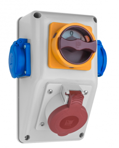 Rozdzielnica R-BOX KOMPAKT: 1x16A/4P, 1x250V, 1x0/1 25A, 400V, IP44, B.164/1/01, Pawbol