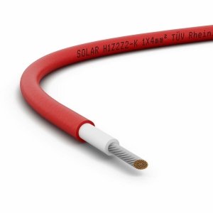Kabel fotowoltaiczny H1Z2Z2-K-R-4MM2/100M, 1x4mm2, 0,6/1kV (czerwony, 100m)