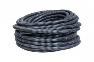Rura karbowana spiralna 320N 16,2/12mm szara odporna na UV 17012 Pawbol (30mb)