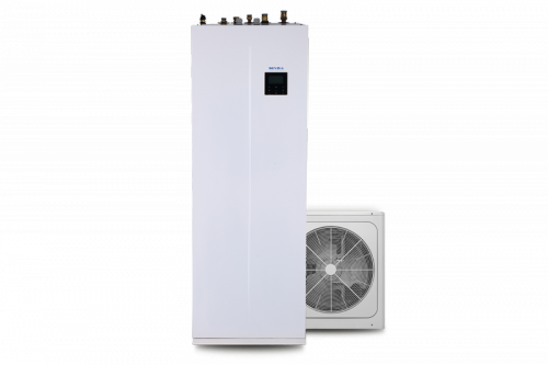 Pompa ciepła Sevra Ecos Heat Split jednofazowa 10kW z wbudowanym zasobnikiem 190l (SEV-MHPT-3-10-190/I + SEV-HPS1-10/O)