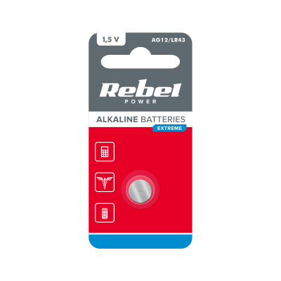 Bateria REBEL EXTREME AG12 1szt/blist.