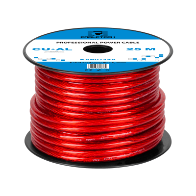 Kabel samochodowy 8Ga OD6.7mm CU+AL 25m
