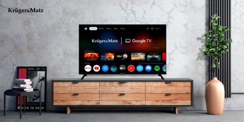 Telewizor Kruger&Matz 40" FHD Google TV 5.0,  DVB-T2/S2/T/C   H.265 HEVC