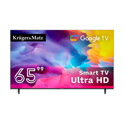 Telewizor Kruger&Matz 65" UHD Google TV 5.0  DVB-T2/T/C  H.265  HEVC