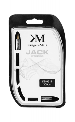 Kabel wtyk - gniazdo  jack 3.5  stereo 3.0m Kruger&amp;Matz