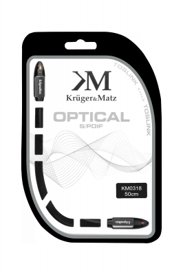 Kabel optyczny toslink-toslink 0.5m Kruger&amp;Matz