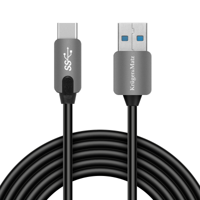 Kabel USB wtyk 3.0 - wtyk typu C 5 Gbps 0,5m Kruger&amp;Matz