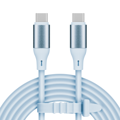 Kabel USB typu C - USB typu C 100 W 1 m silikonowy niebieski Kruger&amp;Matz Basic