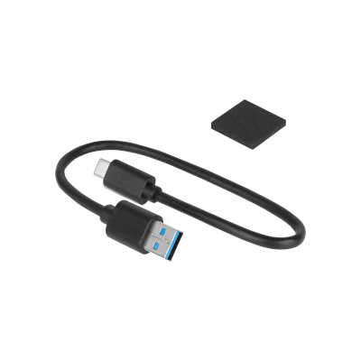 Obudowa dysku 2,5&quot; SATA USB C 3.1  Rebel przeźroczysta