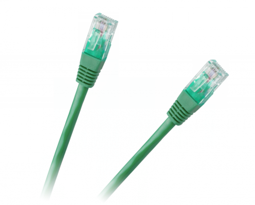 Patchcord kabel UTP 8c wtyk-wtyk 1.5m CCA zielony