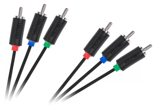 Kabel 3RCA-3RCA Component 1.8m Cabletech standard