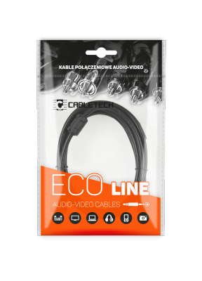 Kabel wtyk jack 3.5 - 2RCA 5.0m Cabletech Eco-Line