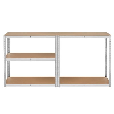 Regał metalowy magazynowy 180x90x40 srebrny  Rebel