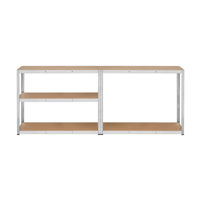 Regał metalowy magazynowy 205x120x45 srebrny Rebel