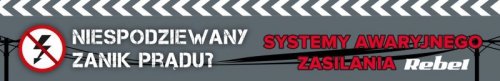 Zasilacz Awaryjny Rebel POWER-500 - przetwornica z czystym przebiegiem sinusoidalnym i funkcją ładowania  12V 230V 500VA/300W