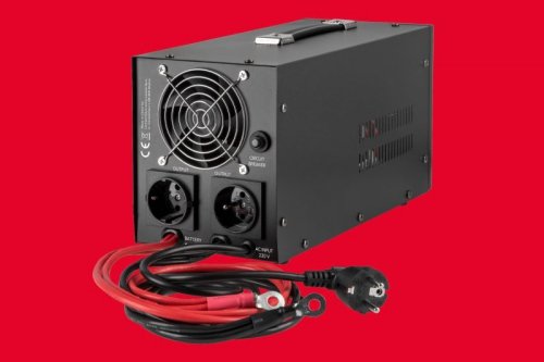 Zasilacz Awaryjny Rebel POWER-1000 - przetwornica z czystym przebiegiem sinusoidalnym i funkcją ładowania 12V 230V 1000VA/700W