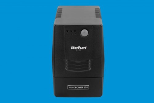 Zasilacz awaryjny komputerowy UPS REBEL model Nanopower 850 ( offline, 850VA / 480W , 230 V , 50Hz )