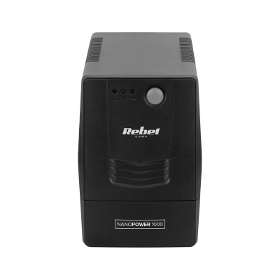 Zasilacz awaryjny komputerowy UPS REBEL model Nanopower 1000 ( offline, 1000VA / 600W , 230 V , 50Hz )