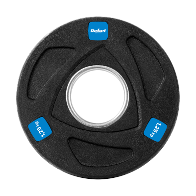 Obciążenie żeliwne olimpijskie gumowane zestaw 4x1.25kg, otwór 51mm , REBEL ACTIVE