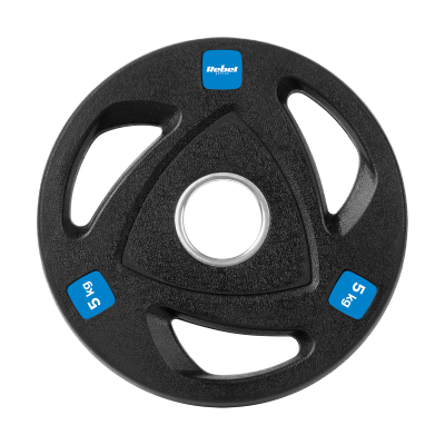 Obciążenie żeliwne olimpijskie gumowane zestaw 30kg ( 8x1.25kg + 4x2.5kg + 2x5kg ), otwór 51mm , REBEL ACTIVE