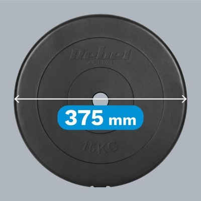 Obciążenie bitumiczne zestaw 2x15kg, otwór 31mm, talerz klasyczny, REBEL ACTIVE