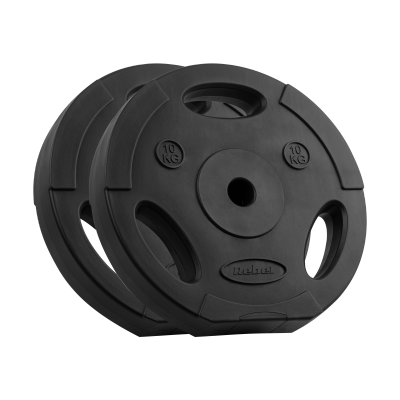 Obciążenie bitumiczne zestaw 2x10kg, otwór 31mm, talerz z uchwytami, REBEL ACTIVE