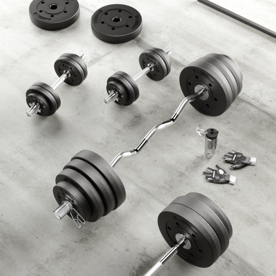 Obciążenie bitumiczne olimpijskie zestaw 2x7.5kg, otwór 51mm , REBEL ACTIVE