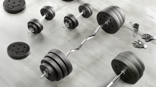 Gryf lekko łamany, sztanga 30mm 150cm 8.5kg max.170kg  REBEL ACTIVE