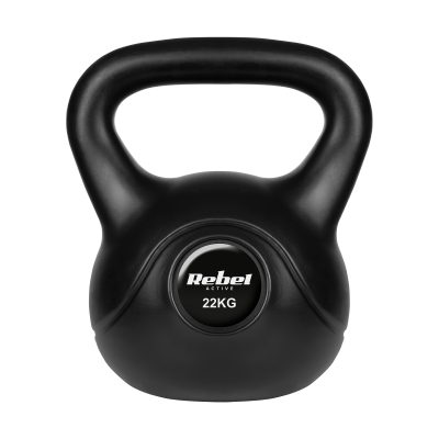 Kettlebell bitumiczny 22 kg REBEL ACTIVE