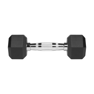 Hantle żeliwne gumowane HEX 2x3 kg REBEL ACTIVE