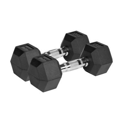 Hantle żeliwne gumowane HEX 2x6 kg REBEL ACTIVE