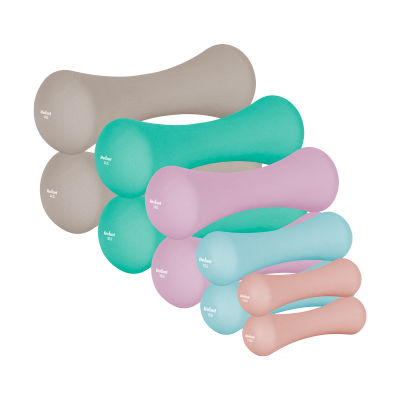 Hantelki żeliwne neoprenowe zestaw 21kg (2x0.5kg+2x1kg+2x2kg+2x3kg+2x4kg), REBEL ACTIVE