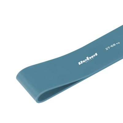 Guma do ćwiczeń lateksowa - Power Band PL-6, niebieska 27-68 kg  REBEL ACTIVE