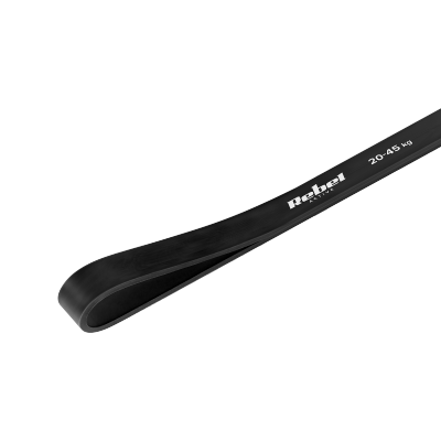 Guma do ćwiczeń TPE - Power Band PT-3, czarna 16-32 kg  REBEL ACTIVE