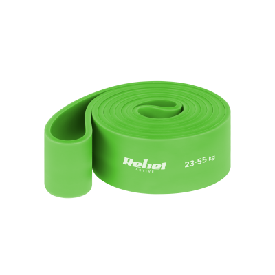Zestaw gum do ćwiczeń TPE - Power Band PTs-1, 4-55 kg, 5 gum TPE, REBEL ACTIVE