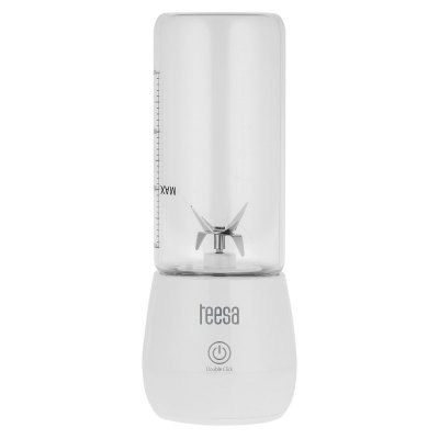 Blender bezprzewodowy, szklany kubek, 450ml, 100W , 6 noży
