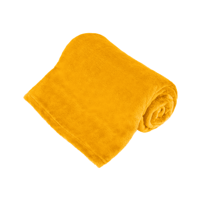 Koc polarowy 150x200 cm TEESA - żółty