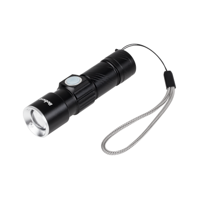 Latarka aluminiowa 3W Rebel (ZOOM, wtyk USB)